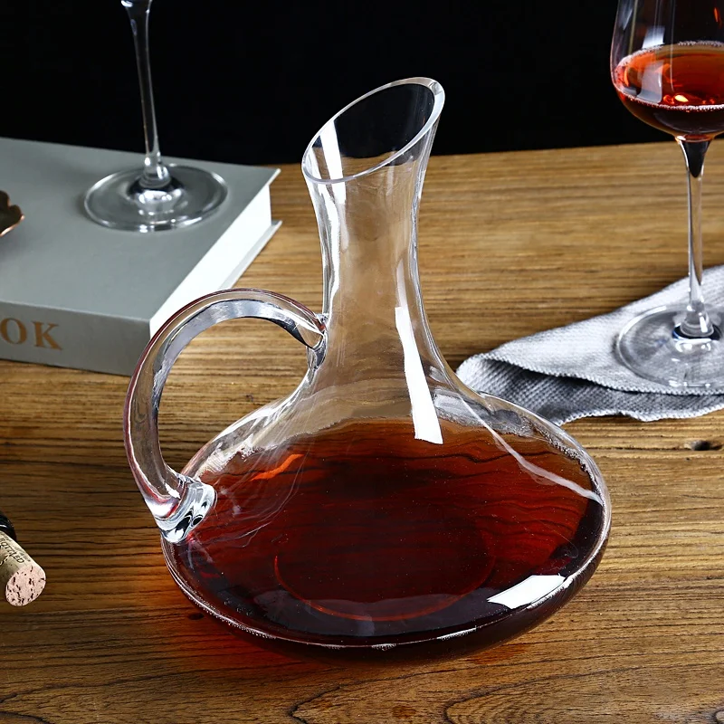 1800 ml Crystal Glass Wine Decanter/Wine Carafe with Handle