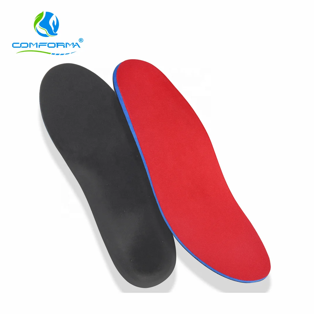 S1 Anti-bacteria fiber top High-Rebound high arch support flat feet EVA footcare sport shoes insole orthotics