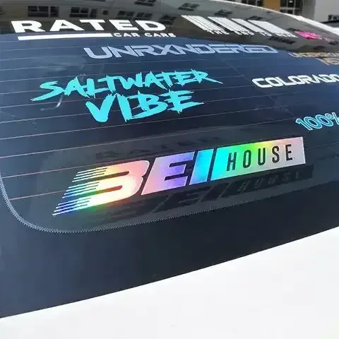 Custom Die Cut Lettering Logo Vinyl Transfer Car Window Windshield Clear Sticker Decals