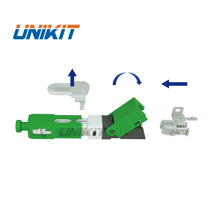 UNIKIT заводской высоконадежный новый дизайн компоненты Pasivos FC APC UPC FTTH коннектор для сборки на месте волоконный Быстрый