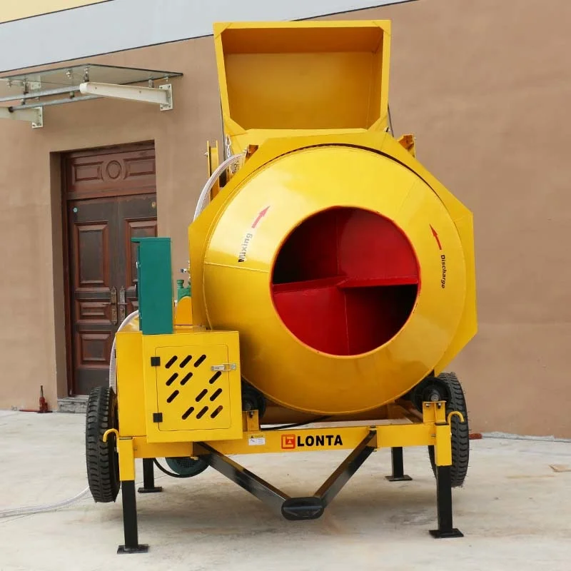 LONTA JZC350DEW 350L 2 Bags Self Loading Electric Diesel Engine Cement Concrete Mixer Machine Betonniere 350L Construction