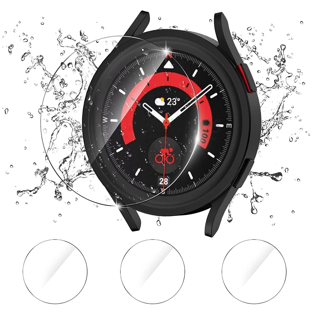 Пленка для Samsung Galaxy Watch 5 44 мм 40 pro 45 закаленное стекло Защитная пленка экрана защита от царапин бампер