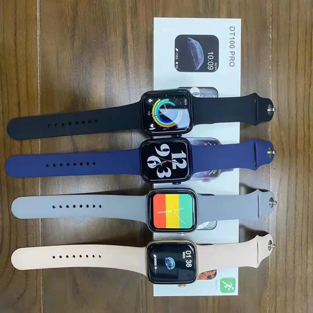 Hot Sale DT 100 PRO Smartwatch 1.75 inch Dial Call Music Playback Password Protection Wearpro Reloj series 6 Smart Watch DT100 P