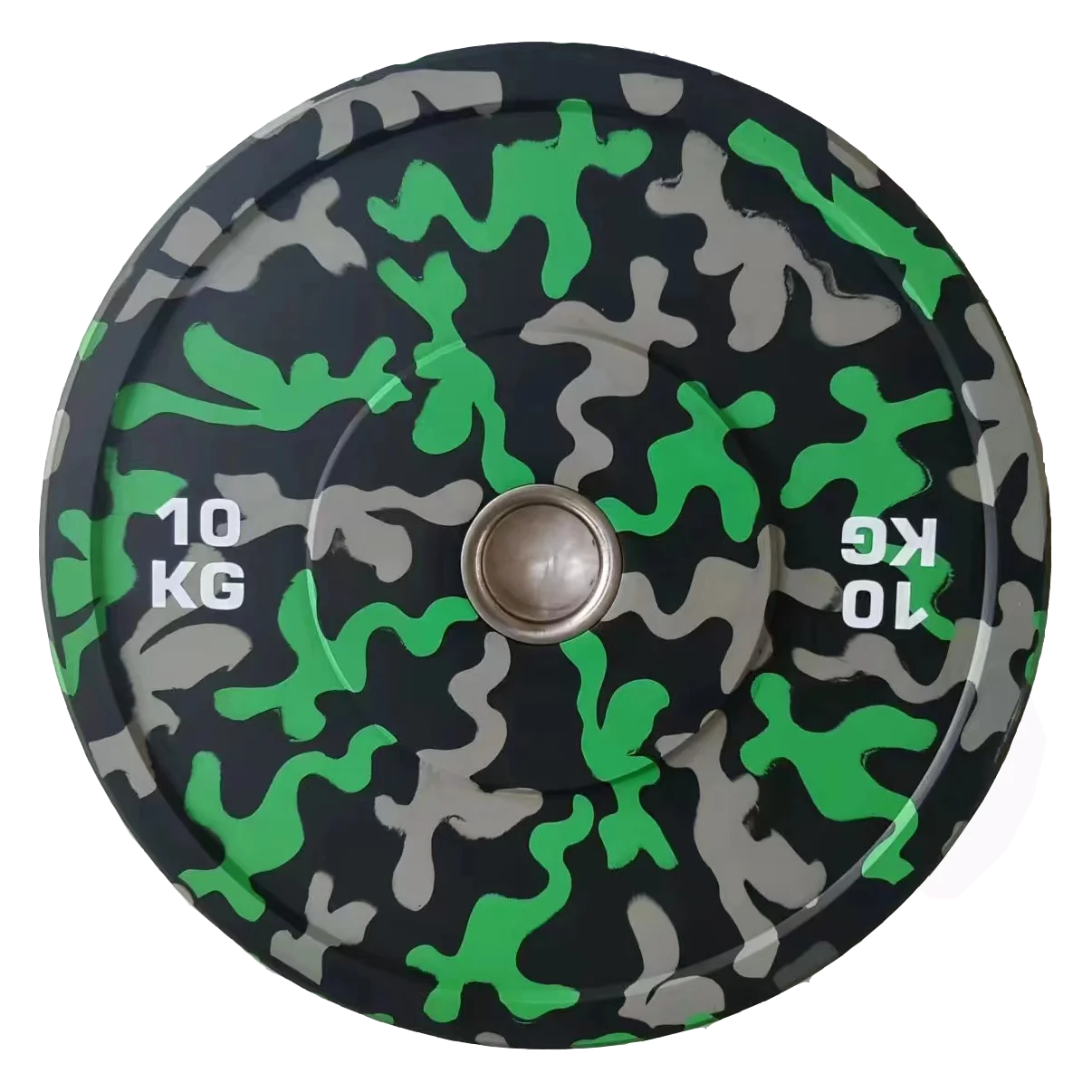 New gym fitness set Factory Price rubber fleck weight lifting discs camo camouflage weightlifting bumper weight plates