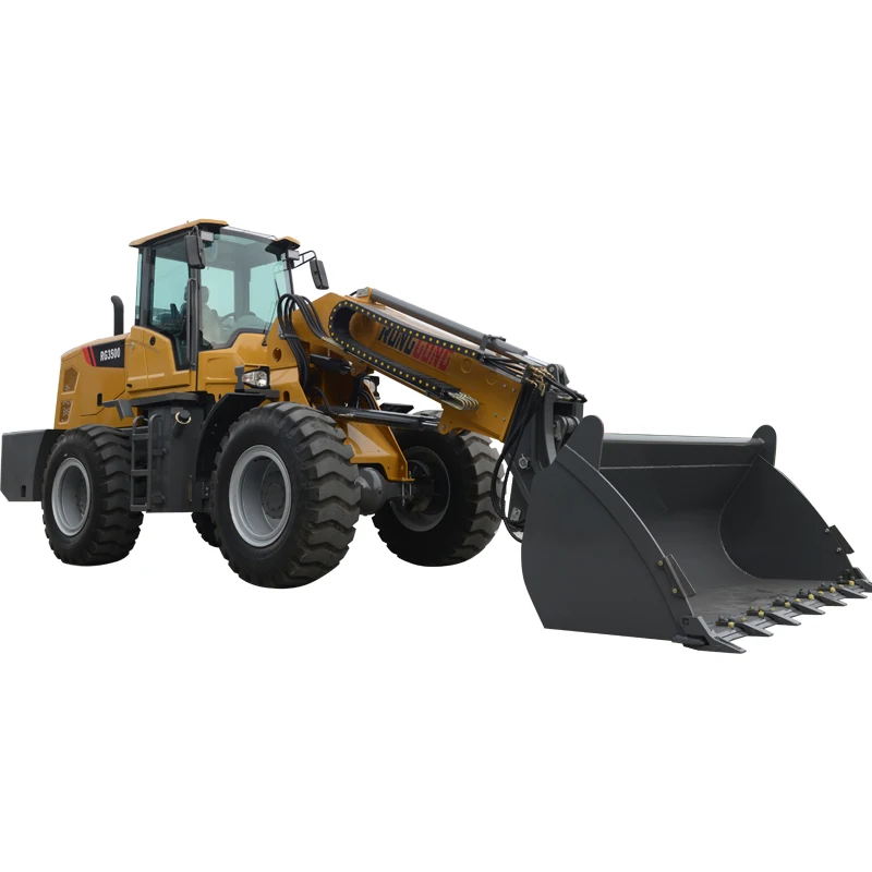 Best quality mini front end telescopic loader mini telehandler forklift with attachments