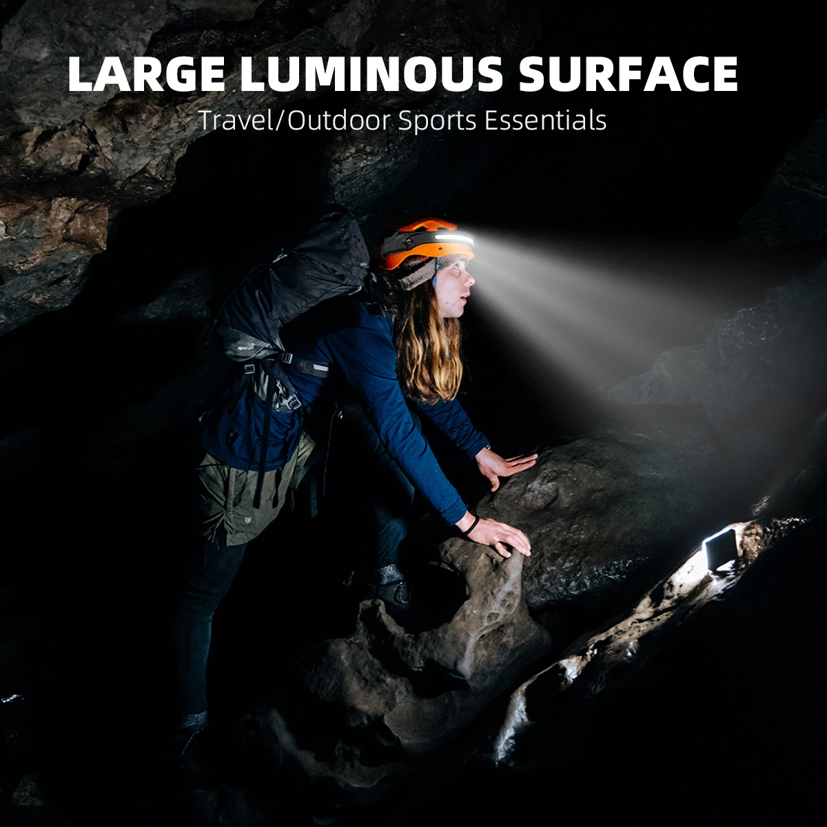 230 Degrees Wide Beam Spotlight Brightest And Most Durable Rechargeable Running Headlamp