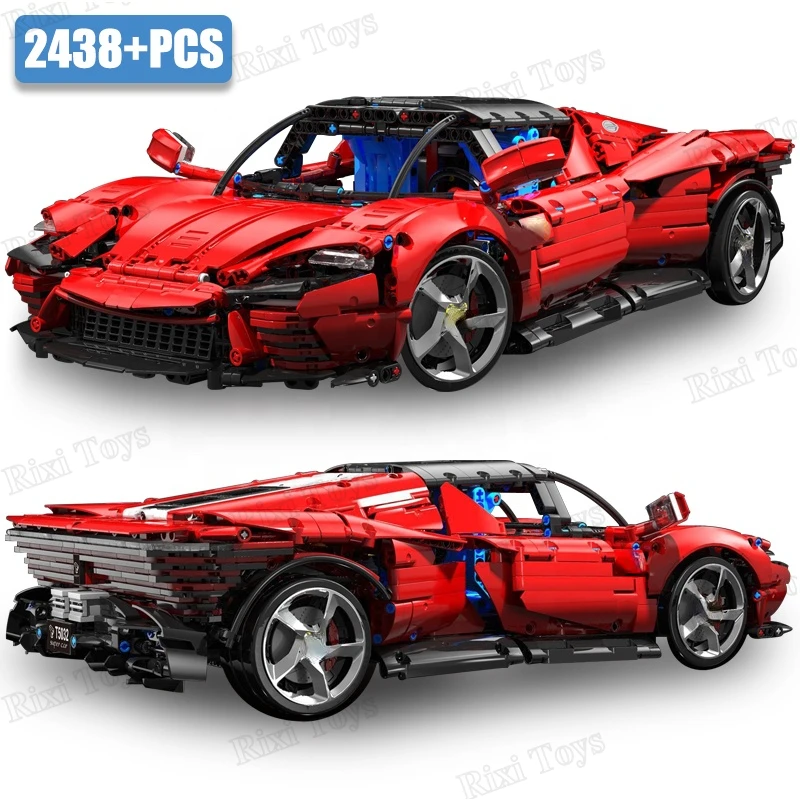 TGL T5032 экспертная 2438 шт. SP3 суперскоростная Модель гоночного автомобиля MOC Городской Спортивный автомобиль Кубики Игрушки для детей наборы строительных блоков