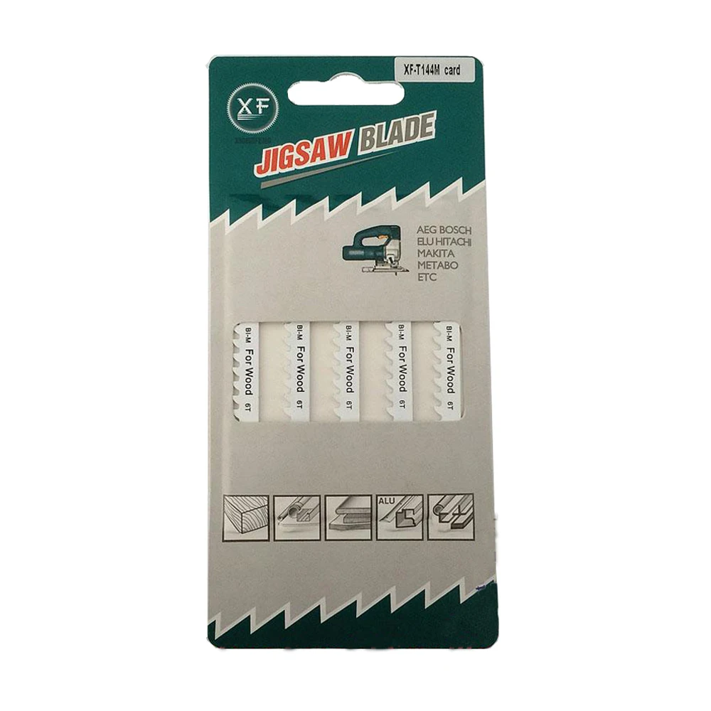 3 Pack Double Blister Bi-Metal Jig Saw Blade for Cutting Wood Boards