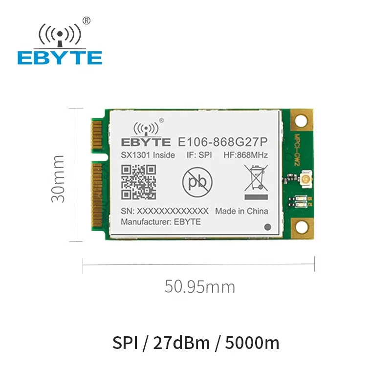 Ebyte модулю шлюза sx1301 Интернет вещей E106-470G27P lora sx1301 868 МГц беспроводной HDMI передатчик и приемник модуль