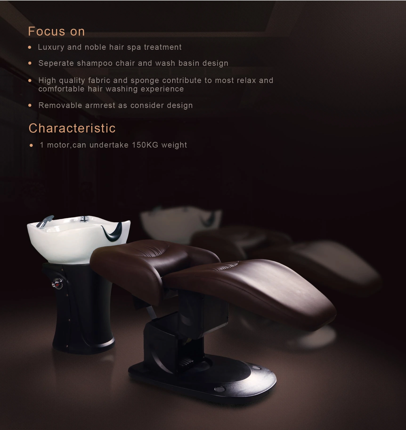 
Wholesale Hair Washing Shampoo Electric Lifting Bed Head Shampoo Massage Bed Hairdressing Shampoo Bed / Chair 