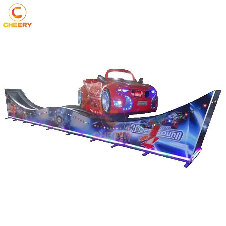 Double Wave Track High Speed Flying Car Amusement Park Rides Spin Children Flying Car