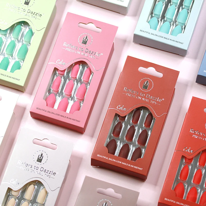 Wholesale New Design French Style False Nails Artificial Nail Short Press On Nails