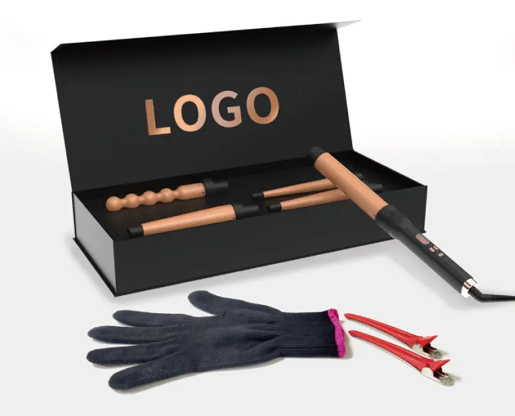 Wholesale high quality ceramic electric Curling wand set interchangeable hair curler 5 in 1 curling iron Hair Curling wand