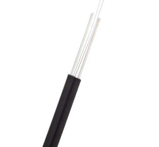 Manufacturing FTTH fiber optic cable flat cable GJXH/GJXFH G657A2 1 2core fiber optic cable 1km price
