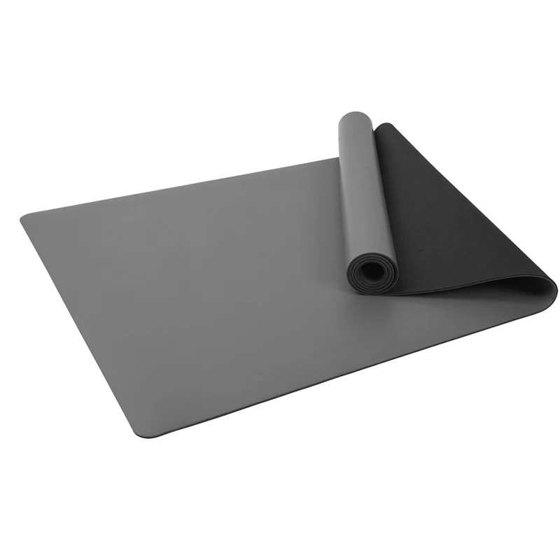 Premium Wholesale Black Eco Friendly Private Label Custom Gold Stamping Non Slip 4mm Thin Natural Tree Rubber Pu Yoga Mat