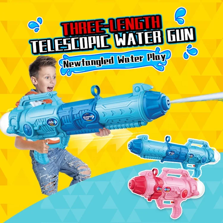 READY STOCK 3- Length big Volume Size Pump Water Spray Gun Toy With High Pressure For Kid