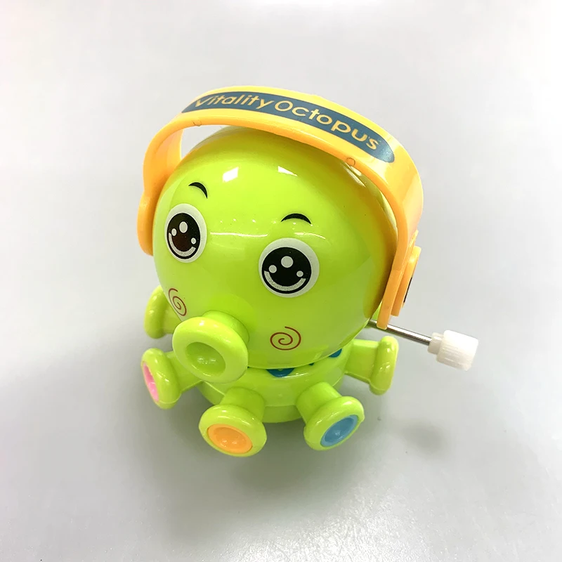 
2021 hot Cute wind-up walking plastic octopus toy with earphone for baby Giving gifts 