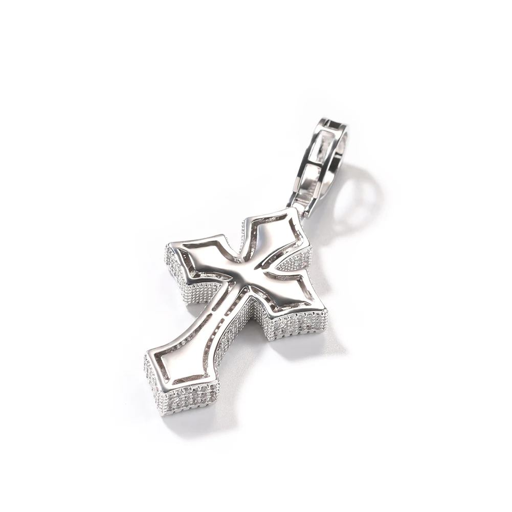 UWIN Trending Women Men Hiphop Cross Pendant Necklace 18K Gold Plated Rapper Jewelry Factory Wholesale Price