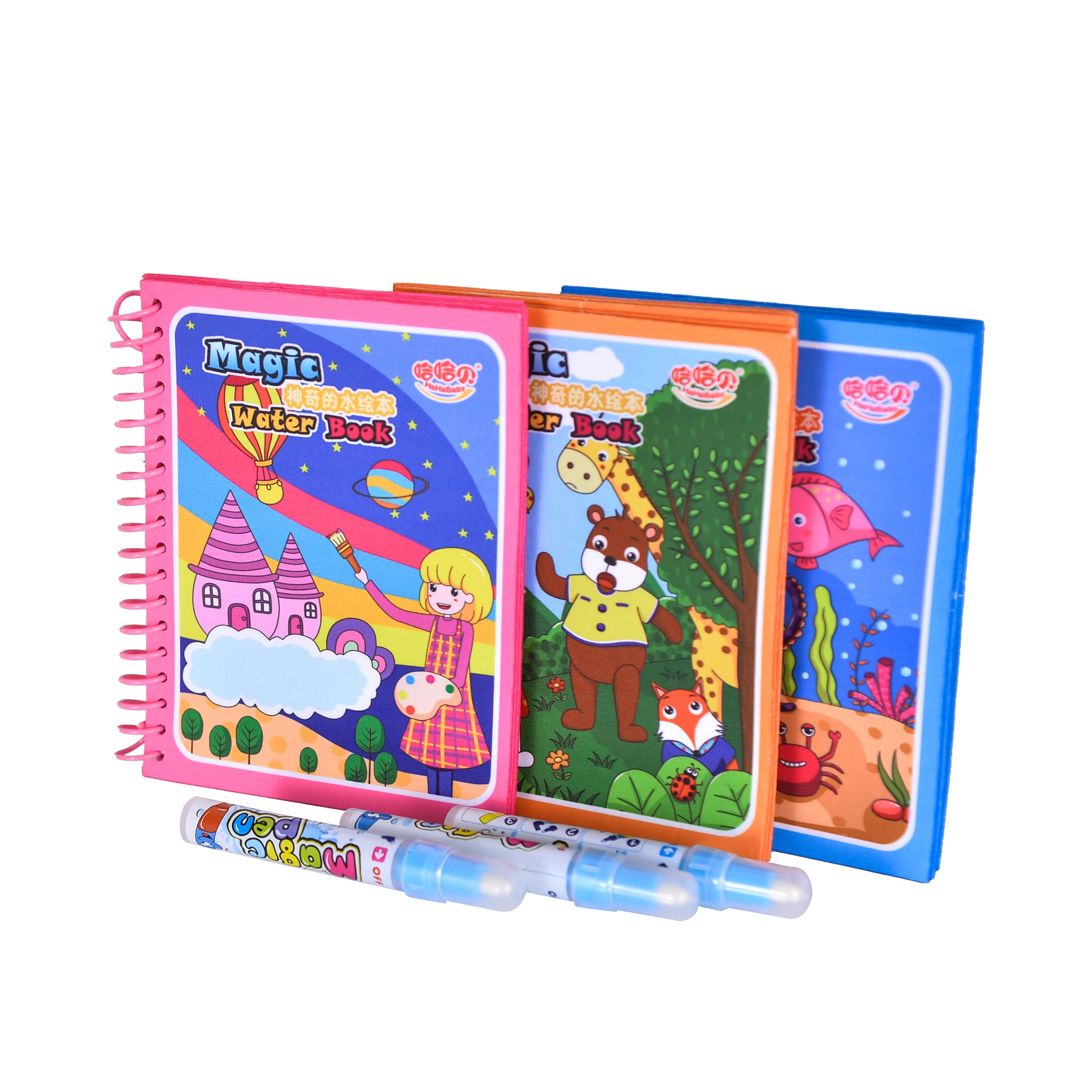 Baby Education Reusable Painting Toy Magic Water Canvas Book With Magic Pen
