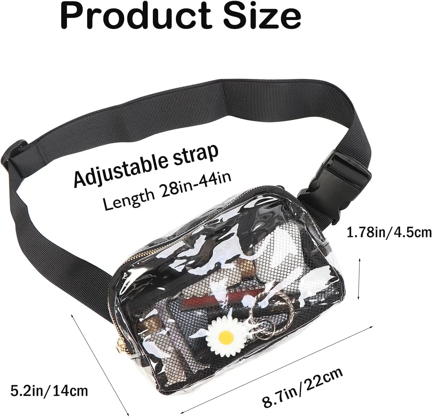 Custom Logo Eco Waterproof Sport Running Tpu Transparente Clear Belt Phone Pocket Fanny Pack Crossbody Lulu Waist Bag Unisex