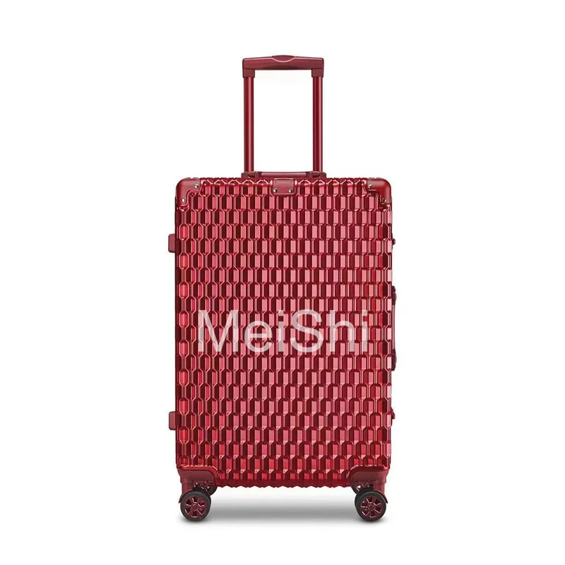 2023 Hot Selling Custom Hardshell Aluminum Frame Travelling Trolley Suitcase Luggage pull rod luggage