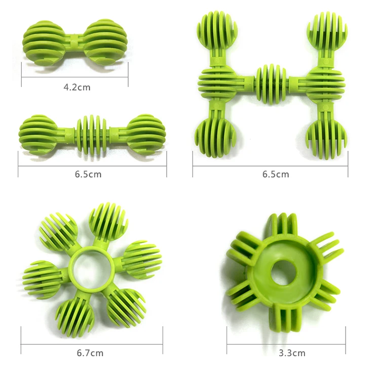 Popular Easy Construction Blocks Kids Plastic Small Children Snowflake Building Blocks Toy for Sales