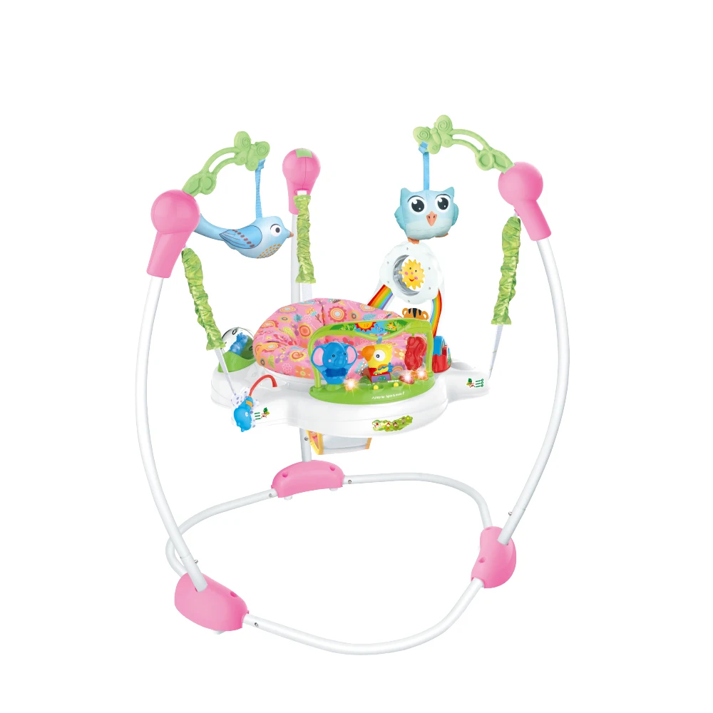 Factory Sell Safety Adjustable Baby bouncer Slip 360 Rotating Music and Light Baby Jumping Chair Swing Chair Baby Jumper