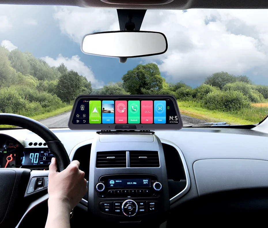  4G ADAS приборной панели автомобиля FHD 1080P 10 дюймовый IPS экран с двумя объективами Android 8 1 автомобильный видеорегистратор ик ночного видения GPS wi-fi камера заднего вида firstscene
