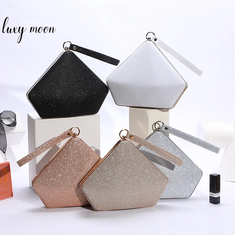Bling Liqueur Chocolate Shape Luxury Clutch Bag Ladies Party Handbags Wedding Purse Messenger Bag NE545