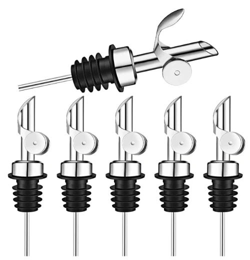 Bar Cocktail Whisky Drink Control Speed Spout Oil Bottle Aerator Rose Gold Black Stainless Steel Wine Pourer