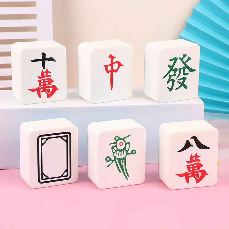 Wholesale simulation large mahjong sieve novel Chinese Oriental culture extrusion pu foam vent creative display toys