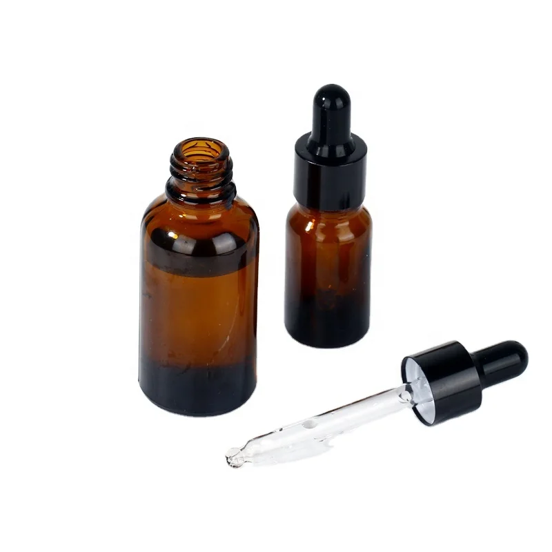 5ml 10ml 15ml 20ml 30ml 50ml 100ml amber glass essential oil bottle perfume cosmetic liquid  storage container with eye dropper