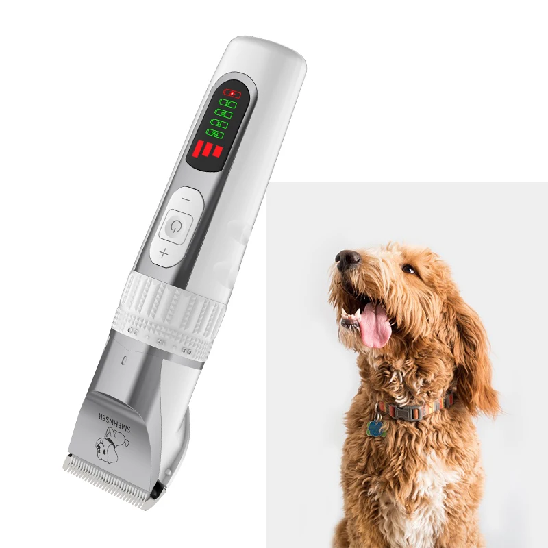 Dog Clippers Electric Pets Hair Trimmers Shaver Shears for Dogs and Cats, Quiet, Washable, with LED Display