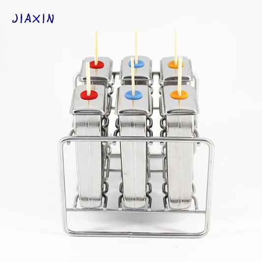 Stainless Steel Popsicle Molds Ice Pop Maker 6 Pieces