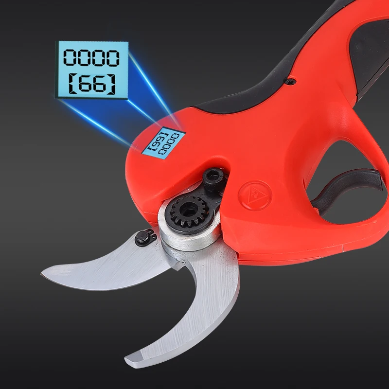 Electric Pruning Shears with 4.0 Lithium Battery Sk5 Blade Rubber Handle-DIY Grade Cordless Bypass Pruning Trees REACH certified