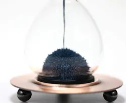 OEM Production Brass Round Base Blue Magnetic Sand Glass Timer Hourglass