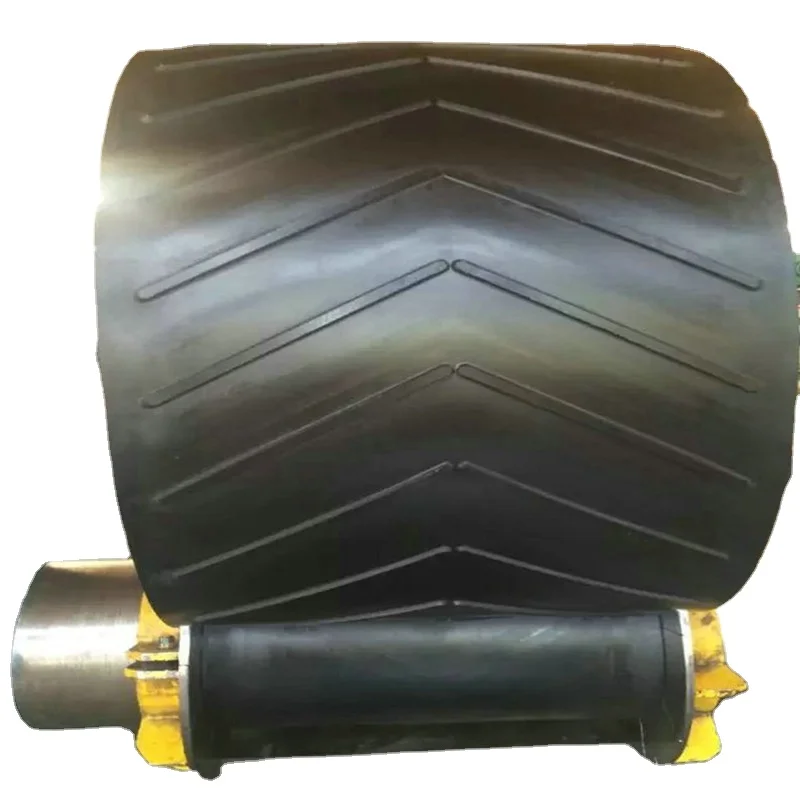 Figured herringbone conveyor belt for mixing plant anti slip rubber conveyor belt for Industry (1600539135110)