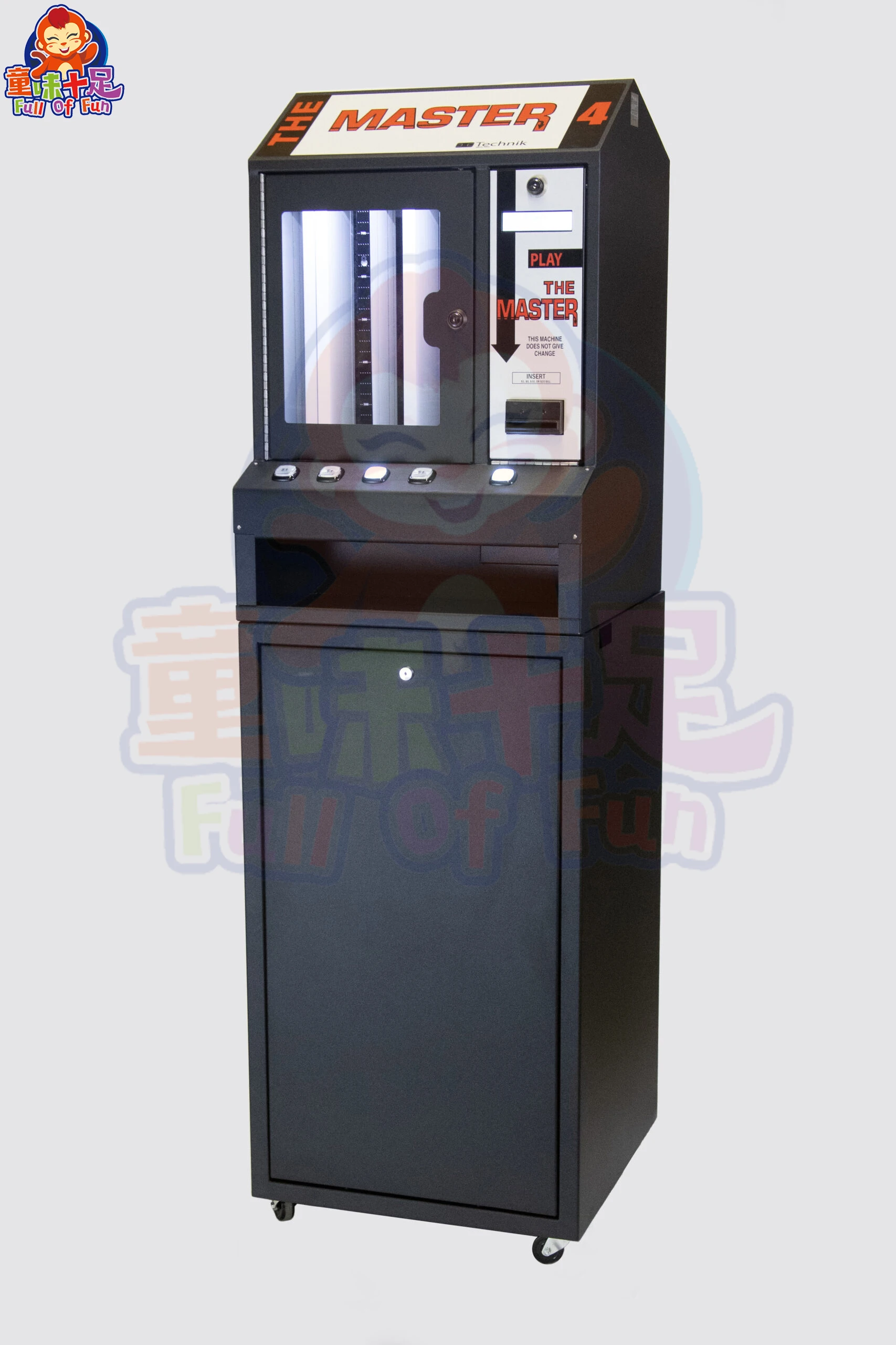 2023 latest product high quality  Master 4 Black Pull Tab convenient ticket dispenser vending Machine