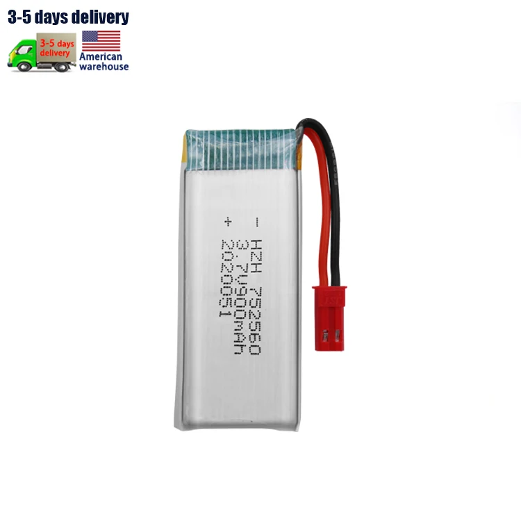 Customized 752560 3.7V 900mAh 25C discharge remote control car RC four-axis UAV airplane model polymer lithium battery