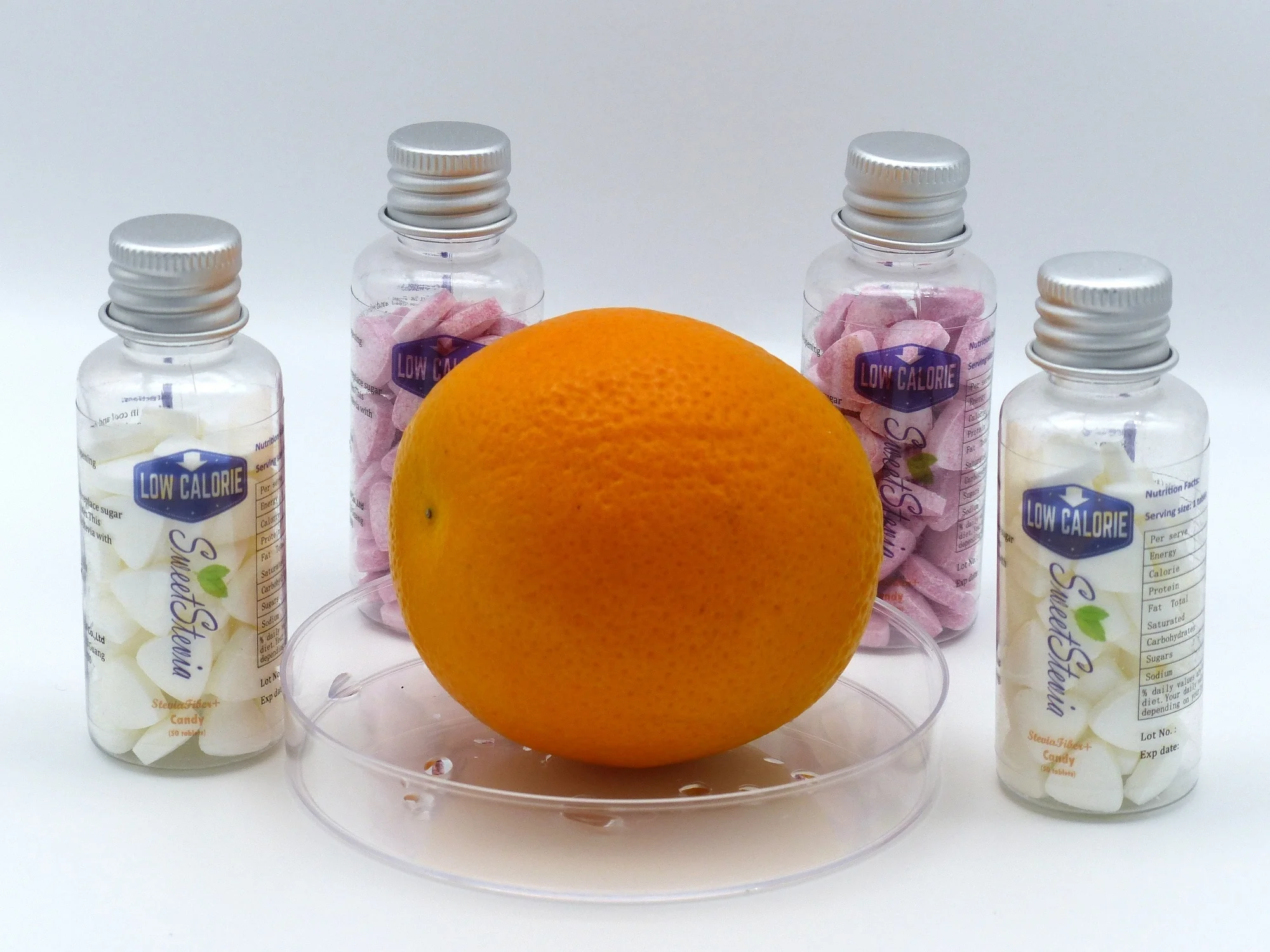 nice fresh aftertaste zero calorie steviafiber hard candy with Lemon flavor and soluble dietary fiber