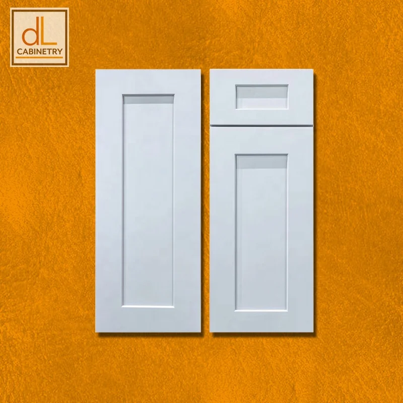 Small Quantity No Anti Dumping Tariff White Shaker Kitchen Cabinet Solid Wood Door Panel Plywood Carcass Ready Made