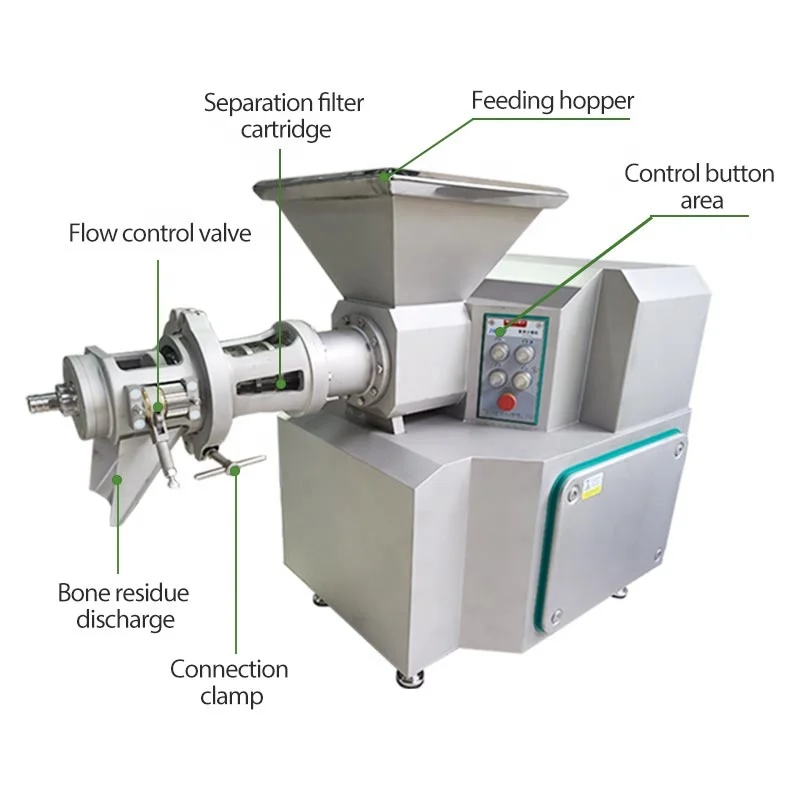 Fish Milkfish Chicken Breast Deboner Automatic Debone Bone Separator Meat Separate Machine for Sale