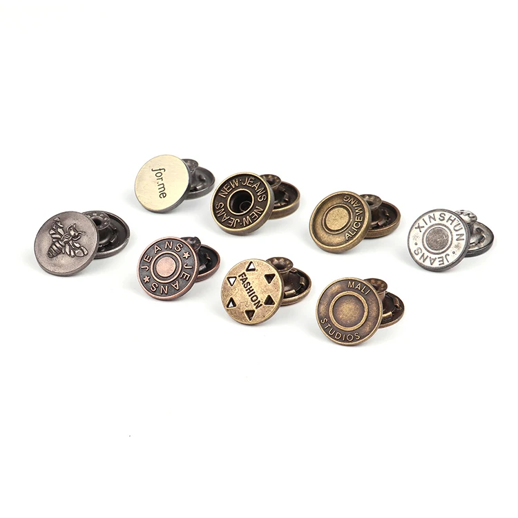 
Mailida new design vintage men and women casual denim metal jean buttons and rivets for jeans 