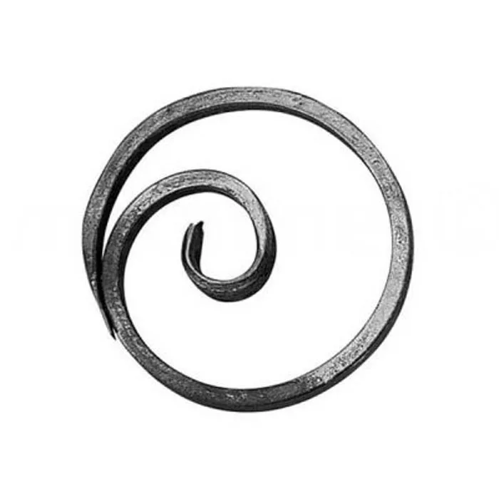 Китайская фабрика кованый железный декоративный свиток для ворот ограждений лестниц