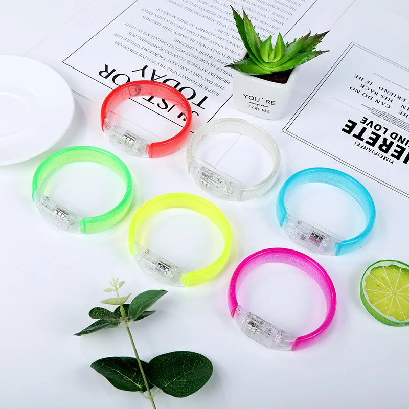 Hot Sale Custom Logo Flashing Wristband Light up Led Bracelet With Led Light