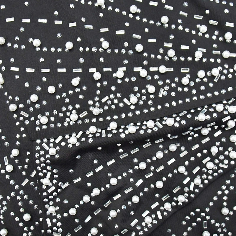 luxury pearls rhinestone beaded one shoulder sleeveless evening party dress 2024 floor length ball gown for women with pearls