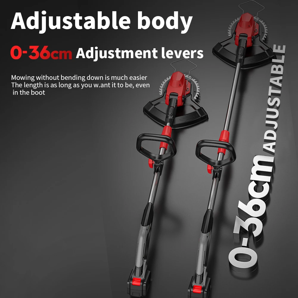 NANWEI Cordless Brushless High Quality Garden Electric Rechargeable Power String Trimmer 2 Stroke Engine Grass Cutting Machine