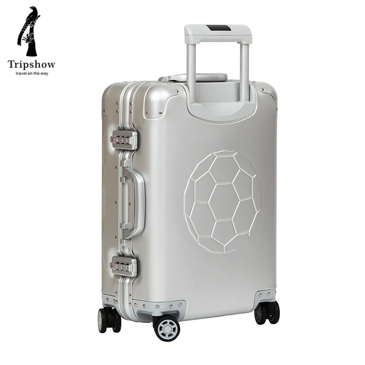 20 Inch Password Lock Scooter Aluminum Suitcase With Wheels Rolling Luggage Travel Trolley Case
