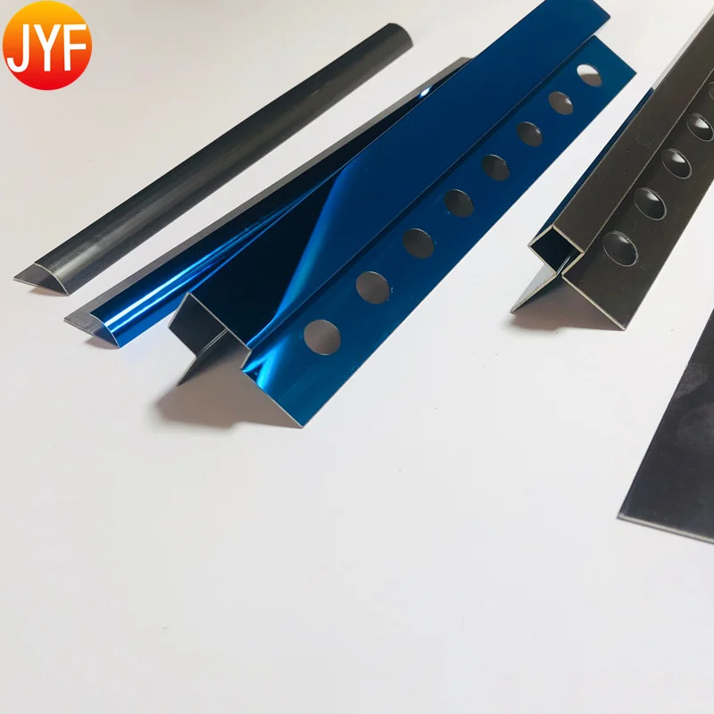 ZZT001 8k Mirror Titanium Gold Laser Cutting Ceiling Stainless Steel Trim Strip