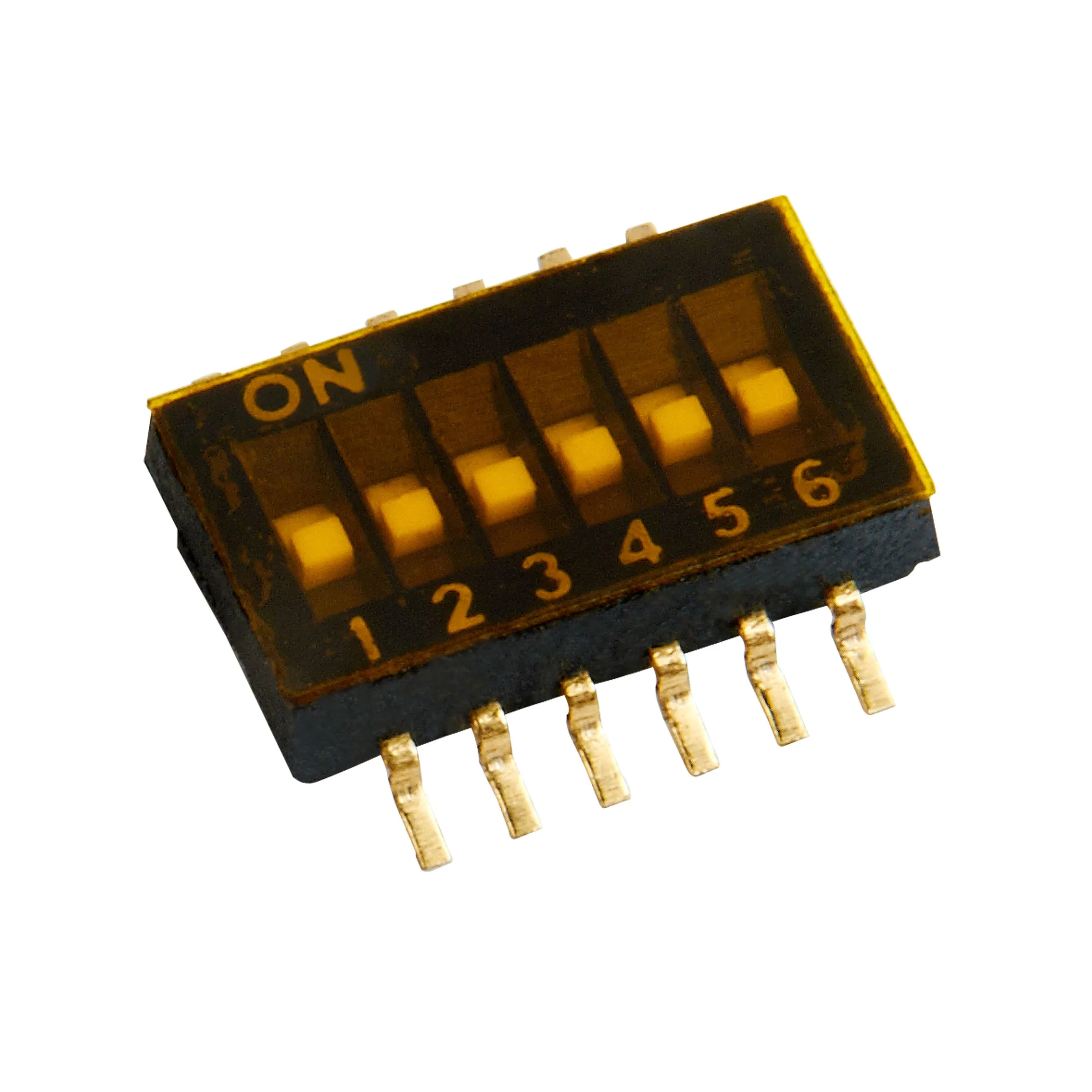 DIP SWITCH 2/4/6/8 position single pole single throw  Black 1.27mm SMD SWITCHslide type dip switch